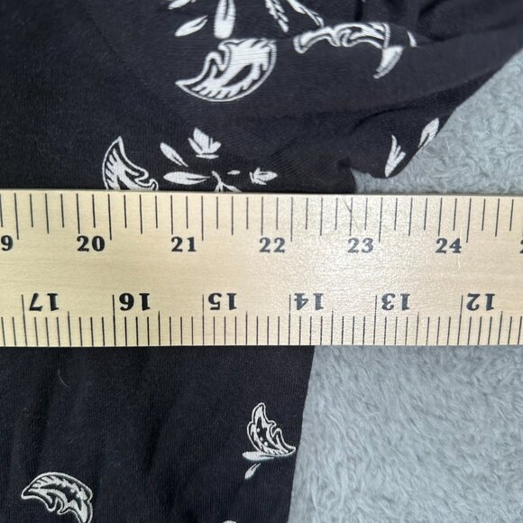 Croft & Barrow The Classic Tee Plus Size 1X Black Floral Long Sleeve - Picture 7 of 9